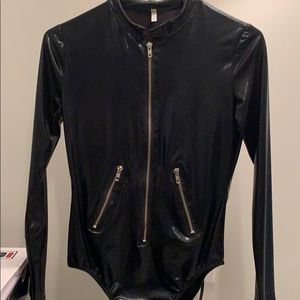 Black poly bodysuit